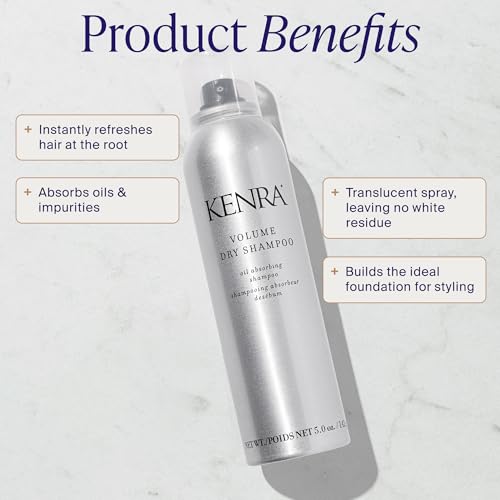 Kenra Volume Dry Shampoo | Oil Absorbing Shampoo | Translucent, Volume-Enhancing Spray | Instantly Refreshes Hair At The Root | Absorbs Oils & Impurities | All Hair Types