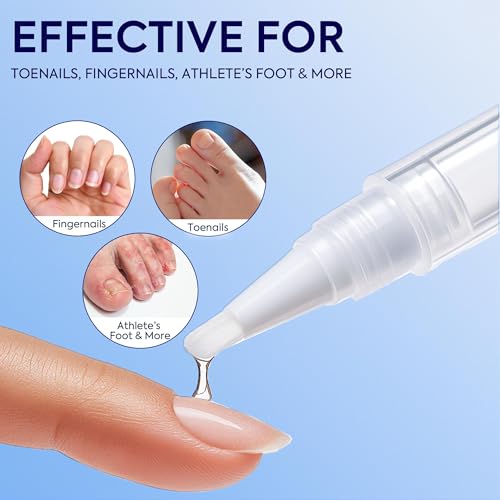 Nail Fungus Treatment Extra Strength: 25% Undecylenic Acid Formula - Toenail Fungus Treatment Kit with 5 Pens & Nail File for Ingrown Nails, Discoloration & Brittle Nails
