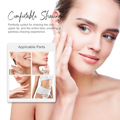 Replacement Heads Generation 3 for Flawless Facial Hair Remover Gen 3, Double Ring Replacement Blades for Flawless Gen 3 Device Only