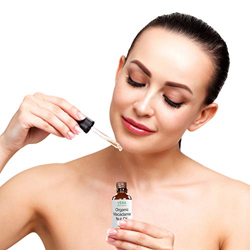 ORGANIC MACADAMIA NUT OIL 100% Pure & Natural, Unrefined, Cold-Pressed For Face, Dry Skin, Nails, Lips, Body & Hair - Reduce Hair Breakage, Even Out Skin Tone, Therapeutic Massage