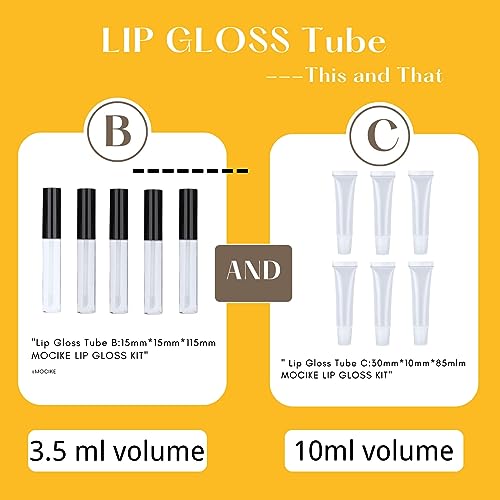 MOCIKE DIY Lip Gloss Making kit for Girl Gifts - 74 PCS DIY Lip Gloss kit Make Your Own Lip Gloss