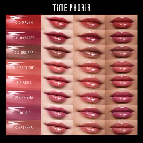 Lunara Frost 3D Lip Gloss, 012 Dunara - Deep Brown, High-Shine Glossy Finish, Juicy Pigment Lip Gloss with 3D Plumping Effect, 24H Hydration with Hyaluronic Acid, Non-Sticky Cushiony Gel