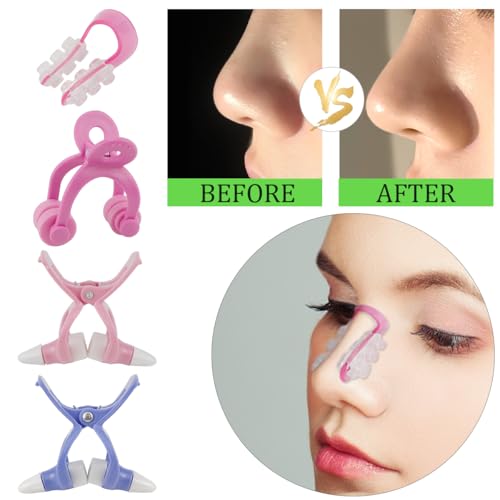 DOERDO DD 8PCS Nose Shaper Nose Lifting Shaper Clip Nose Bridge Up Straightening Enhancer for Wide Nose Straightener Beauty Tool