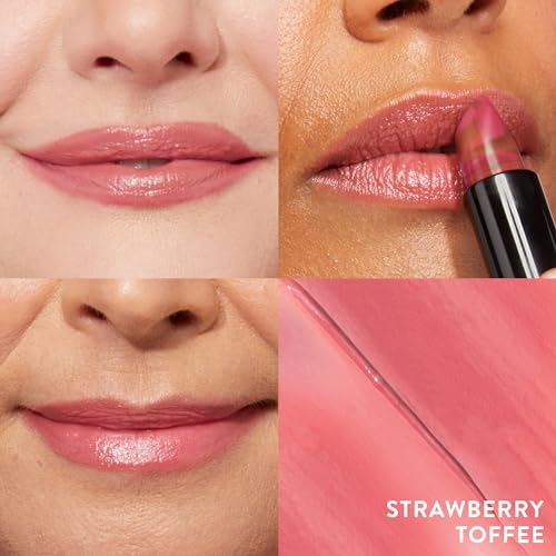LAURA GELLER NEW YORK Italian Marble Sheer Lipstick, Strawberry Toffee + Modern Classic Invisible Color Locking Lip Liner, Clear