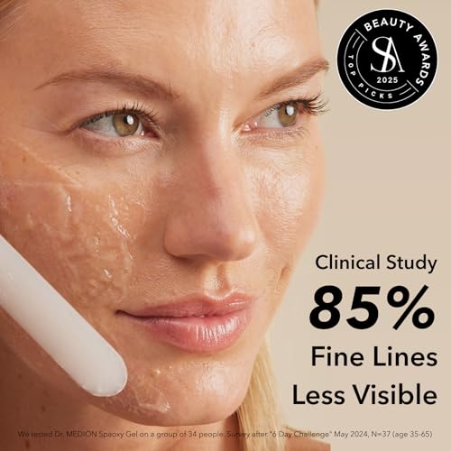 Dr. MEDION Spaoxy Gel CO2 Carbonated Face Mask | Anti-Aging, Fine Lines and Wrinkles, Visibly Firmer and Brighter Skin in 20 Min | Dermatologist-Developed | Made in Japan | 3 Treatments