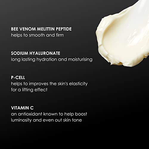 Rodial Bee Venom Moisturizer Deluxe Cream, Intensive Hydrating Face Cream for Firmness & Elasticity, with Bee Venom, Juvinity & Hyaluronic Acid, 0.5 fl oz