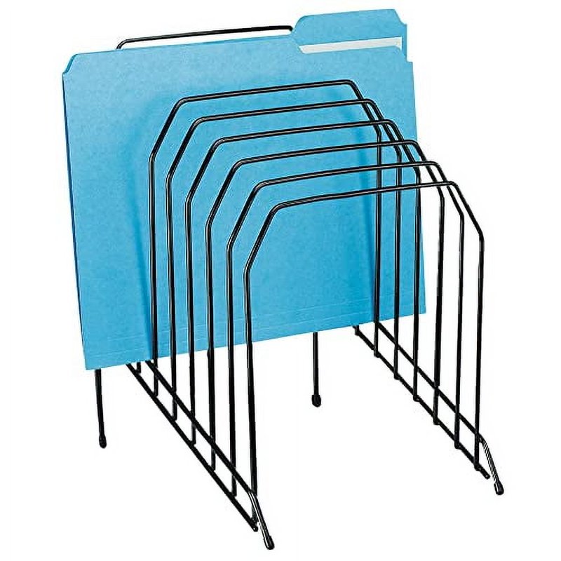 Wire Incline File Organizer for Office Storage - Black