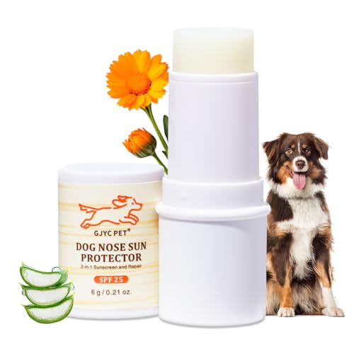 Dog Nose Sun Protector Balm - SPF25+ Snout Sunscreen for Pups, Shea Butter & Coconut Oil Moisturizer Formula, Protects & Against Dry, Cracked Sensitive Noses