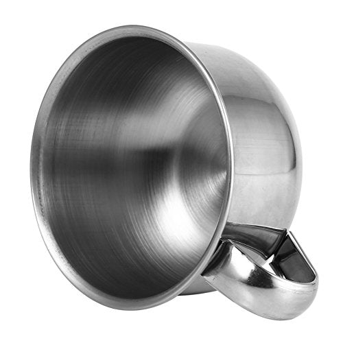 Tbest Metal Circle Soap Cup For Shaving,Shaving Soap Bowl Lather Lot Stainless Steel,Shaving Mug New Stainless Steel Metal Shaving Soap Mug Bowl Cup Shaver Cleansing Foam Tool For Man
