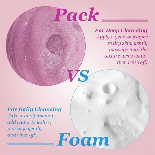 4-in-1 Konjac Jelly Face Cleanser ? Gentle Daily Exfoliating, Deep Cleansing, Pore Care & Makeup Removal | Berry Smoothie Texture with Raspberry & Vitamin B+C+E Complex | Dermatologist-Tested