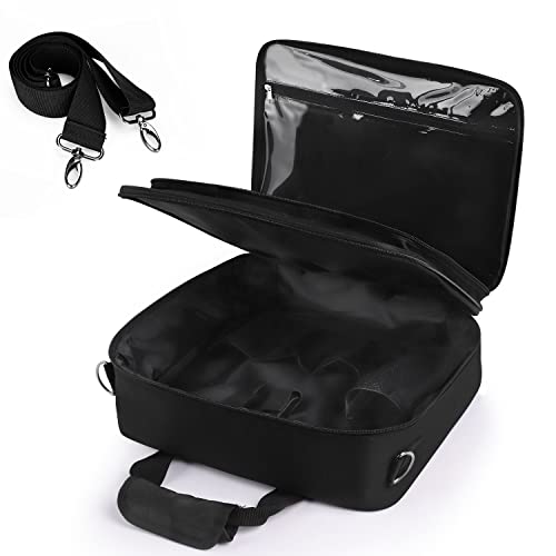 Barber Hairdryer Carrying Case - Hairstylist Travel Bag with Storage for Blow Dryer & Salon Equipment