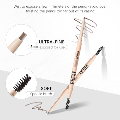 Eyebrow Pencil Makeup£¬The Most Ingredients Are Organic or Natural £¬Medium Brown,Waterproof Eyebrow Pencil£¬Dual-Sided Eyebrow Brush For It Face Makeup Cosmetics (104 Medium Brown)