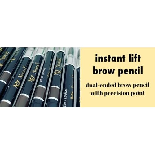 Premium Quality Eyebrow Definer with Smudger, Easy on Cream Pen, Made in USA (Dark Brown)