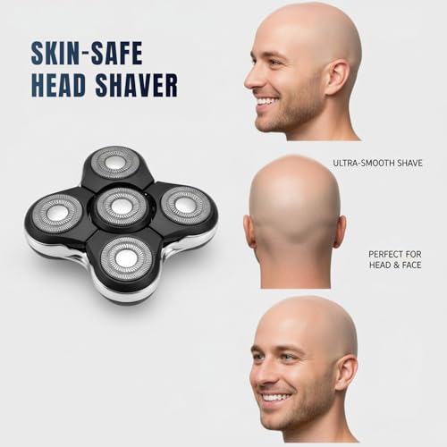 Pro Replacement Head Compatible with Remington Balder Pro XR7000 Head Shaver - 5 Dual Track Blades, Precision Electric Shaving for Bald Men (2 Pack)