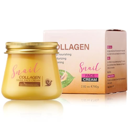 Snail Collagen Face Cream - Hydrating Anti-Wrinkle and Rejuvenating Cream, Collagen Snail Rejuvenation Face Cream for Women