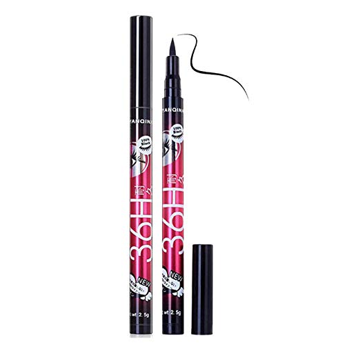 Gnker Eyeliner Waterproof Professional Liquid Long Lasting Cosmetics Eye Liner Pen Black 2 pcs