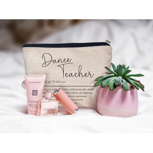Ayxvt Dance Teacher Gifts: Makeup Bag, Cosmetic Bag, Christmas & Birthday Gifts For Women