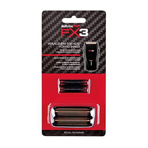 FX3 Professional High- Speed Replacment Double Foil Shaver Head with 2 Cutters