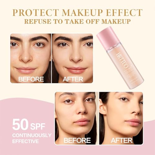 SPF Setting Spray for Face & Body - Sheer Sunscreen Mist SPF 50, Makeup-Friendly Setting Mist with Hydrating Glow, Reef-Safe & Non-Greasy for Beach, Wedding, Daily Wear (2)