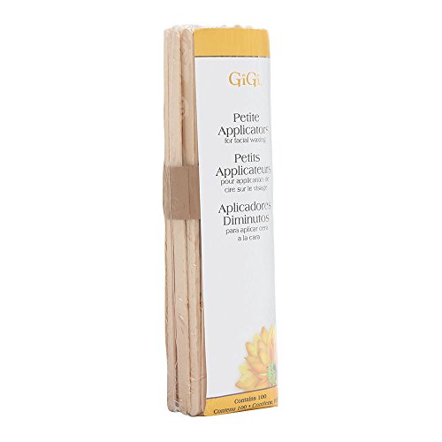 GiGi Wax Sticks for Hair Removal ? Petite, Wax Applicator Sticks, Wooden Waxing Stick for Eyebrow, Chin & Facial Waxing, 100 ct