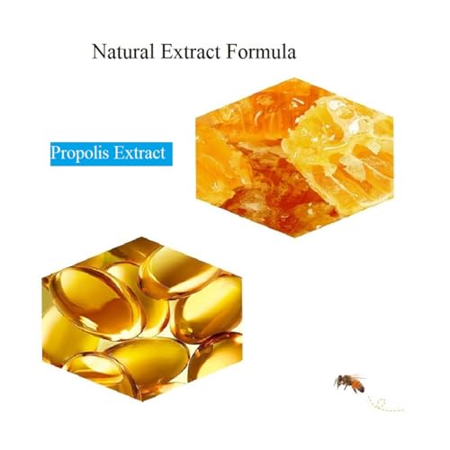 4 PCS Bee Lip Balm Honey Pot,Propolis Lip Mask Moisturizing Moisture Nourishing Dry & Chapped,Care and Reduces Lines, Exfoliating (Honey)