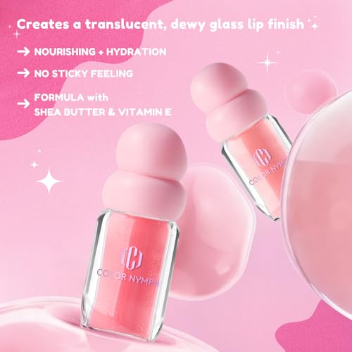 Color Nymph 3D Hyper-Gloss Lip Plumper Set ? High Shine, Hydrating, Plumping, Non-Sticky, Moisturizing Lip Gloss Set - 2 PACK | 3D Glass-Like Gloss, Lip-SPA Complex, Hyper-Gloss Plumper