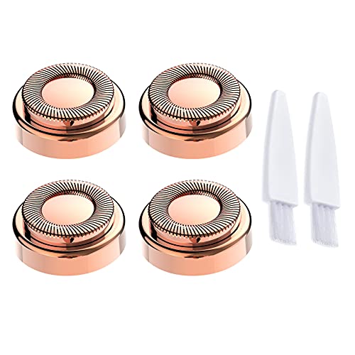 4PCS LinMei Replacement Heads Compatible for GEN 1 Finishing Touch Flawless Women's Painless Hair Remover with Cleaning Brushes