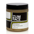 Indigo Wild Zum Face Sugar Facial Scrub - Natural Sugar Scrub - Soothing Facial Exfoliator with Jojoba Oil, Coconut Oil & Olive Oil - Lemongrass - 4 oz