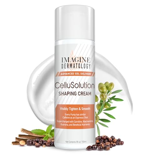 CelluSolution Caffeine Body Cream ? Caffeine, Guarana, Licorice, & Niacinamide with Hyaluronic Acid, Hydrating Skin Cream Mess-Free Pump Bottle, 150ml/5oz - Island-Inspired Fragrance