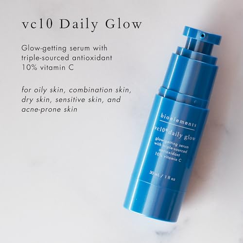 Bioelements vc10 Daily Glow - 1 fl oz - Glow-Getting Serum with Triple-Sourced Antioxidant 10% Vitamin C - All Skin Types - Vegan, Gluten Free