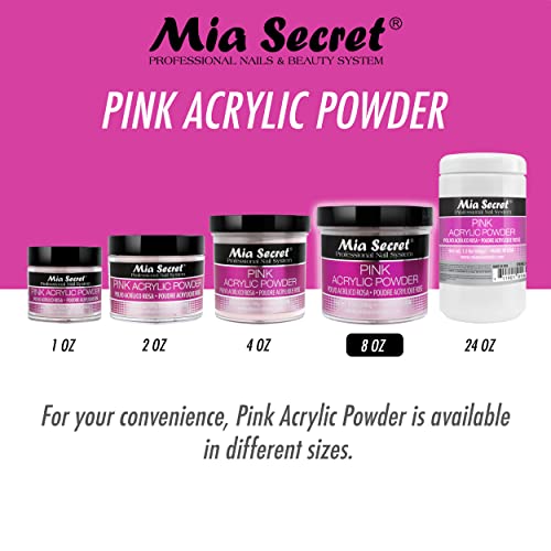 Mia Secret Pink Acrylic Nail Powder 8oz