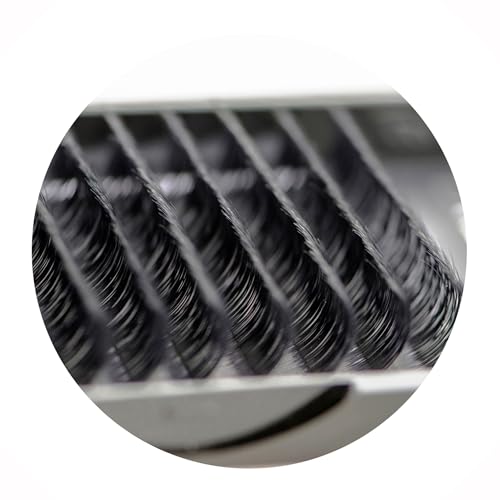 0.03mm Thickness C Curl Eyelash Extension Fine Soft Light-Weight Volume Individual Lash For Easy Fan Eyelash Extensions (17MM)