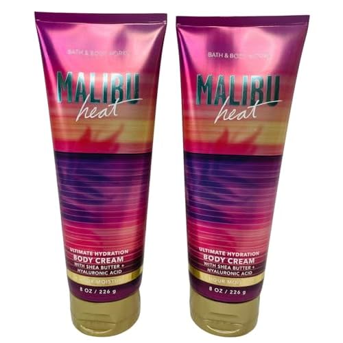 Bath & Body Works Malibu Heat Ultimate Hydration Body Cream 8 Ounces Pack of 2