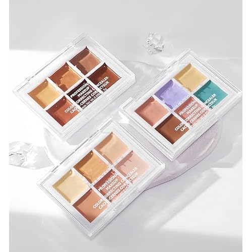 6 Colors Concealer Palette, Colour Correcting Makeup Palette, Long Lasting Smooth Lightweight Concealer And Contour Palette
