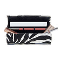 Lipstick Case with Mirror for Purse, Portable Makeup Case Organizer for Lipsticks, Lip Liners, Lip Gloss, & Touch-up Essentials for Effortless Makeup Refreshes, Zebra Gift Box