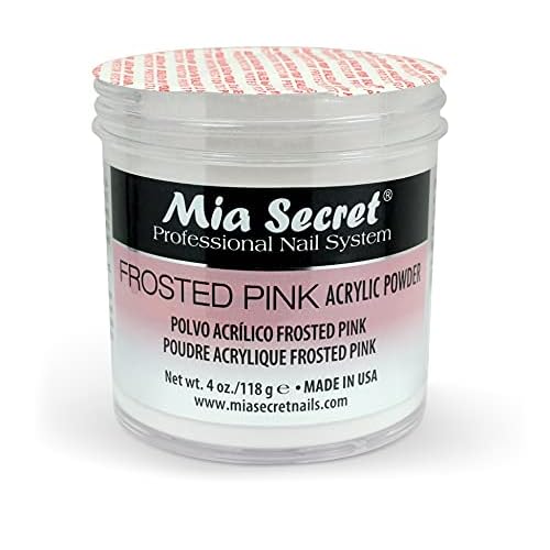 Mia Secret Frosted Pink Acrylic Powder (PL0-FP), 4 Ounce