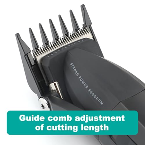 VGR 003 Fresh Fade Hair Clipper, Professional Hair Trimmer, Cord/Cordless Rechargeable Hair Cutting Tools with LED Display, 9000 RPM Barber Clippers, Green