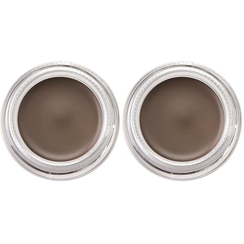 Arches and Halos Luxury Brow Building Pomade - Vegan Eyebrow Pomade - Creamy, Long Wearing Color for Clean, Defined Brows - Neutral Brown - 0.1 oz (Pack of 2)