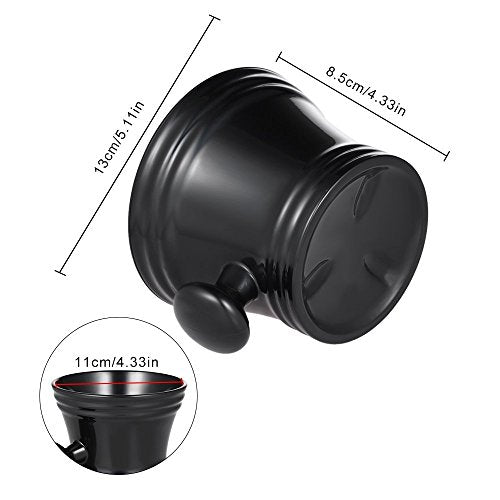 Shaving Mug Anself Man's Plastic Shaving Bowl with Handle Soup Bowl Barber Cleaning Soup Cup for Razor