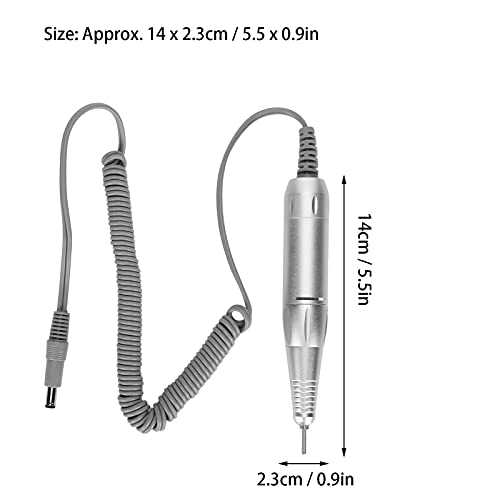 Electric Nail Drill Pen, Handle Handpiece Replacement for Manicure Pedicure Machine, Electric Handpiece Professional E File Nail Art Tool, Polish Machine Parts