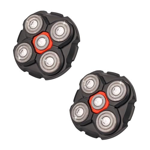 Shaver Replacement Heads Compatible with Microtouch Titanium Head Shaver, for Bald Men Electric Shaver Replacement Heads,2 Pack