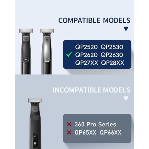 Adjustable Guard 14-in-1 Precise Length Control from 0.4-10mm, Compatible with QP2724/QP2834/QP2520/30/QP2620/30 - Built-in Dial Guide Guards Attachment, NOT FIT Pro Series
