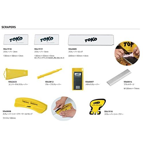 Toko Plexi Blade Unisex Snowboard and Freeride Skis Wax Scraper