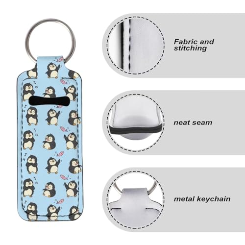 Chapstick Keychain Holder for Women, Lip Balm Holder Chapstick Keychain Holder for Lipstick Chapstick