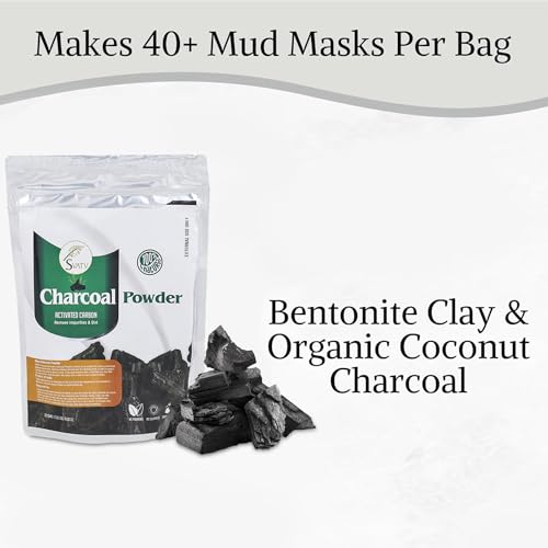 SVATV Activated Charcoal Powder | Natural Face Masks | Cleanse Excess Oil | Brightening skin | Ingredient for Dental Care | Fresh Glowing Skin - 227g, Half Pound, 8 Ounce
