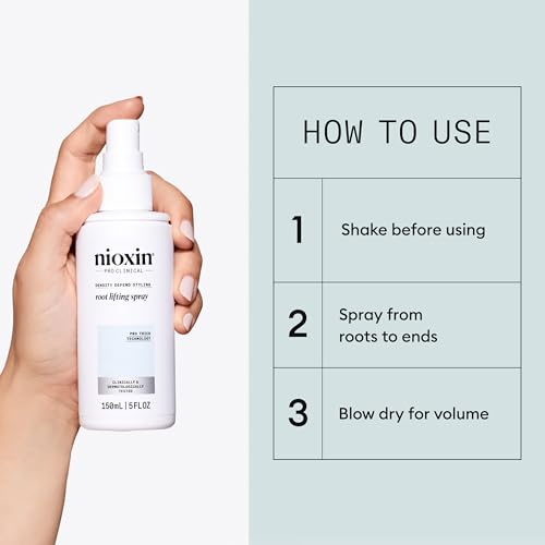 Nioxin Density Defend Styling Root Lifting Spray | Hair Thickening Spray | Texturizes and Volumizes | 5.1 Fl oz.