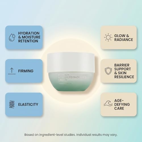 SEACRET Minerals Bio Skin Glow Advanced Radiance Cream, Deeply Hydrating Facial Moisturizer, 1.7 Fl Oz / 50 ml