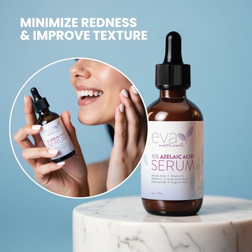 Azelaic Acid 10% Facial Serum ? With Niacinamide, Hyaluronic Acid ? Lightweight Face Serum ? 2 oz
