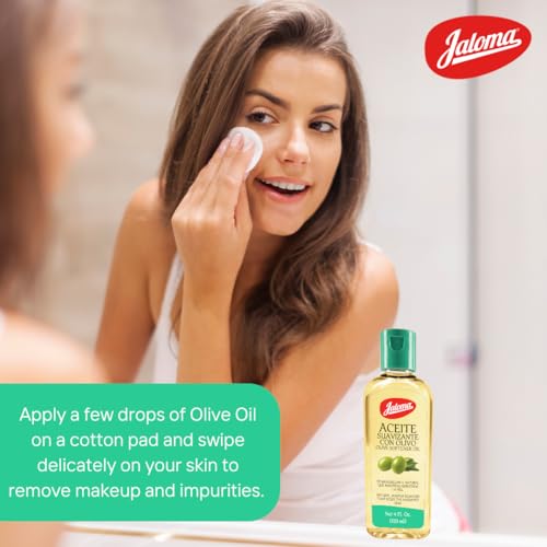 Jaloma Olive Oil, Natural Makeup Remover & Hydrating Skin Care, 2Pack of 4 FL Oz Each, 2 Bottles.