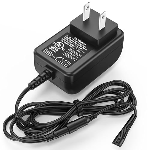 4.5V 1.2A Shaver Trimmer Charger Compatible with BaByliss PRO FXFS2 Power Cord AC Adapter for BaByliss PRO FX-FS2 FXFS2 Foilfx02 Foil FX02 FXFS2G Cordless Metal Double Foil Shaver Beard